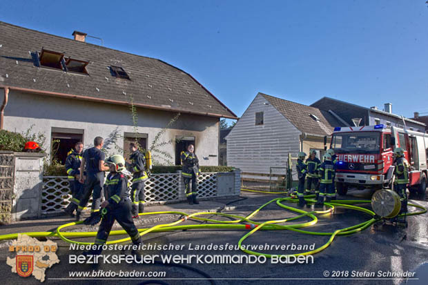 20181031 Wohnhausbrand in Enzesfeld  Foto: © Stefan Schneider BFK Baden
