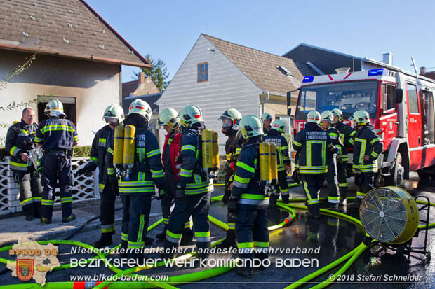 20181031 Wohnhausbrand in Enzesfeld  Foto: © Stefan Schneider BFK Baden