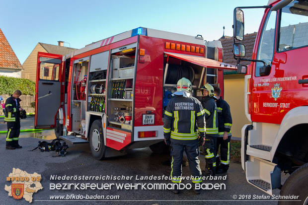 20181031 Wohnhausbrand in Enzesfeld  Foto: © Stefan Schneider BFK Baden