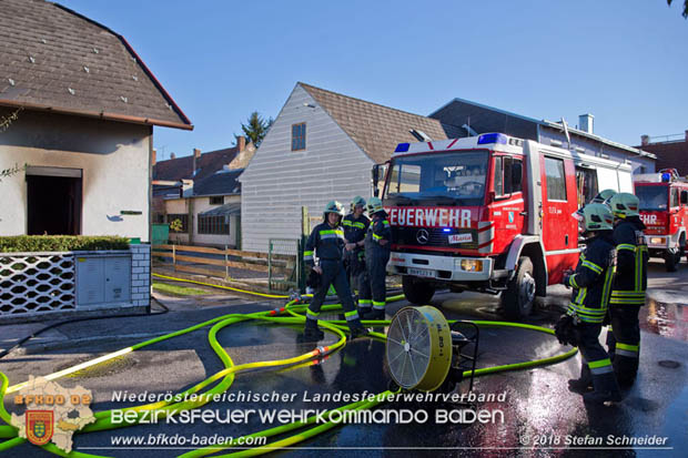 20181031 Wohnhausbrand in Enzesfeld  Foto: © Stefan Schneider BFK Baden