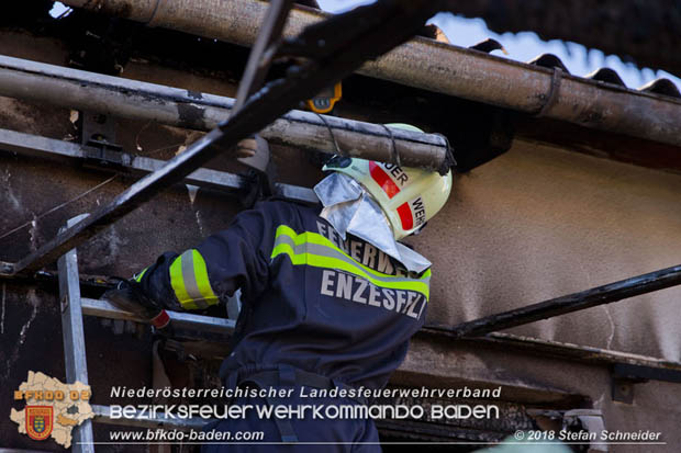 20181031 Wohnhausbrand in Enzesfeld  Foto: © Stefan Schneider BFK Baden