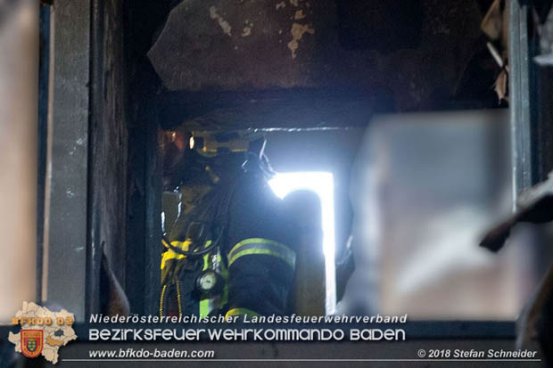 20181031 Wohnhausbrand in Enzesfeld  Foto: © Stefan Schneider BFK Baden