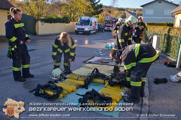 20181031 Wohnhausbrand in Enzesfeld  Foto: © Stefan Schneider BFK Baden