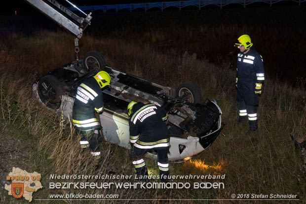 20181117 Verkehrsunfall A2 RFB Wien Höhe Bad Vöslau  Foto: © Stefan Schneider