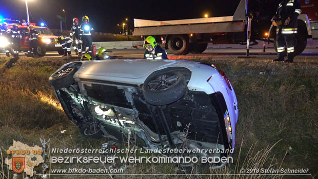 20181117 Verkehrsunfall A2 RFB Wien Höhe Bad Vöslau  Foto: © Stefan Schneider