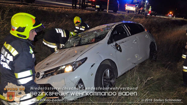 20181117 Verkehrsunfall A2 RFB Wien Höhe Bad Vöslau  Foto: © Stefan Schneider