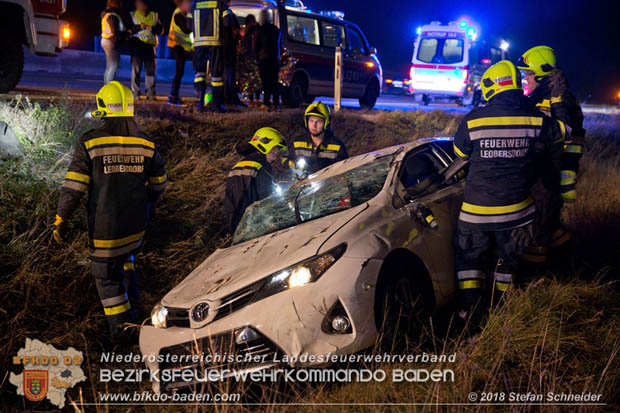 20181117 Verkehrsunfall A2 RFB Wien Höhe Bad Vöslau  Foto: © Stefan Schneider