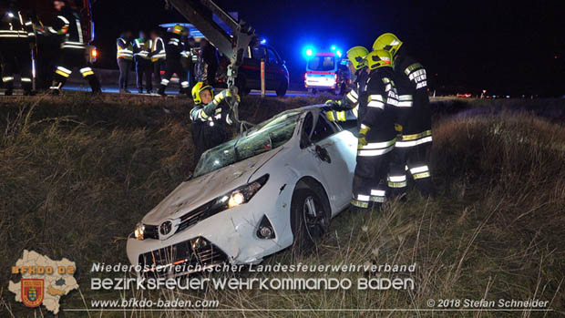 20181117 Verkehrsunfall A2 RFB Wien Höhe Bad Vöslau  Foto: © Stefan Schneider