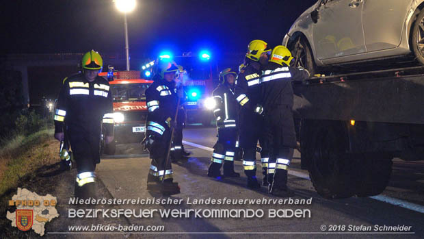 20181117 Verkehrsunfall A2 RFB Wien Höhe Bad Vöslau  Foto: © Stefan Schneider