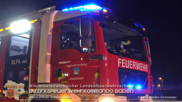 20181117 Verkehrsunfall A2 RFB Wien Höhe Bad Vöslau  Foto: © Stefan Schneider