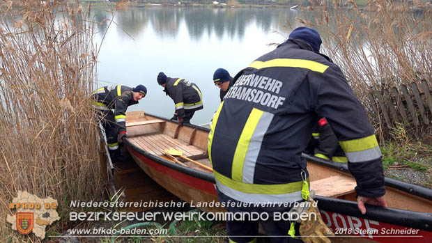 20181120 Kleiner Gewässerschaden auf Teich in der Eigenheimsiedlung Möllersdorf/Guntramsdorf Foto: © Stefan Schneider BFK BADEN 20181120 Kleiner Gewässerschaden auf Teich in der Eigenheimsiedlung Möllersdorf/Guntramsdorf Foto: © Stefan Schneider BFK BADEN