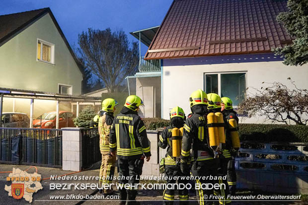 20181208 Wohnhausbrand mit vermutlicher Personenrettung in Trumau  Foto: © Freiwillige Feuerwehr Oberwaltersdorf