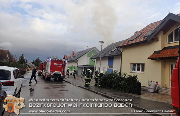 20181212 Zimmerbrand im Einfamilienhaus in Gainfarn  Foto: © Freiwillige Feuerwehr Gainfarn