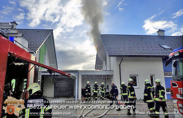 20181212 Zimmerbrand im Einfamilienhaus in Gainfarn  Foto: © Freiwillige Feuerwehr Gainfarn