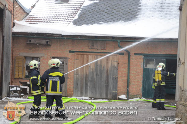 20181217 Wohnhausbrand in Lindabrunn-Enzesfeld forderte 8 Freiwillige Feuerwehren  Foto: © Thomas Lenger Monatsrevue.at