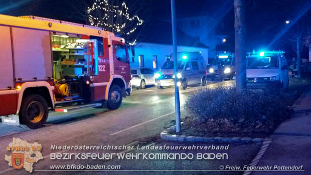 20181223 Gasaustritt in Pottendorf - Feuerwehr musste ein gesamtes Wohnobjekt evakuieren Foto: © FF Pottendorf 20181223 Gasaustritt in Pottendorf - Feuerwehr musste ein gesamtes Wohnobjekt evakuieren Foto: © FF Pottendorf