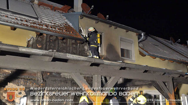20190103 Brand in einer Tribuswinkler Reihenwohnhausanlage  Foto: © Stefan Schneider