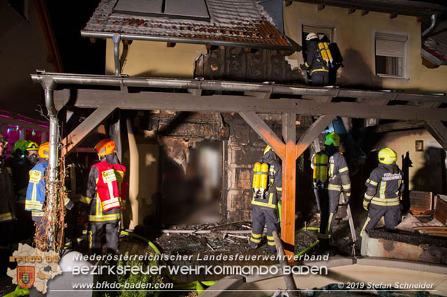 20190103 Brand in einer Tribuswinkler Reihenwohnhausanlage  Foto: © Stefan Schneider