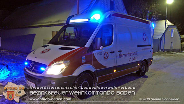 20190103 Brand in einer Tribuswinkler Reihenwohnhausanlage  Foto: © Stefan Schneider