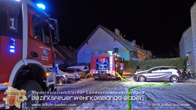 20190103 Brand in einer Tribuswinkler Reihenwohnhausanlage  Foto: © Stefan Schneider