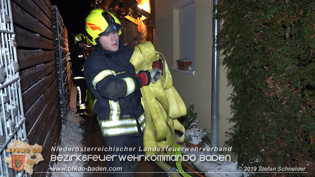 20190103 Brand in einer Tribuswinkler Reihenwohnhausanlage  Foto: © Stefan Schneider