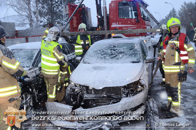 20190103 Verkehrsunfall bei dichtem Schneetreiben auf der L150  Foto: © Thomas Lenger