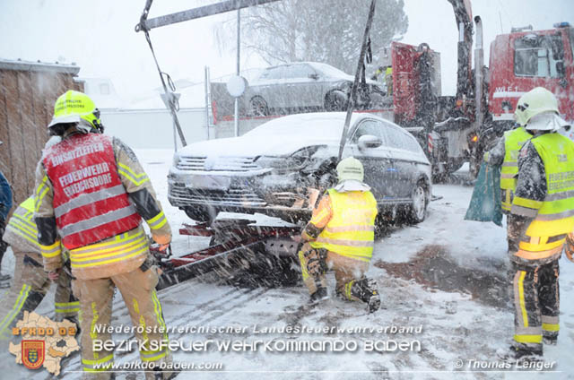 20190103 Verkehrsunfall bei dichtem Schneetreiben auf der L150  Foto: © Thomas Lenger