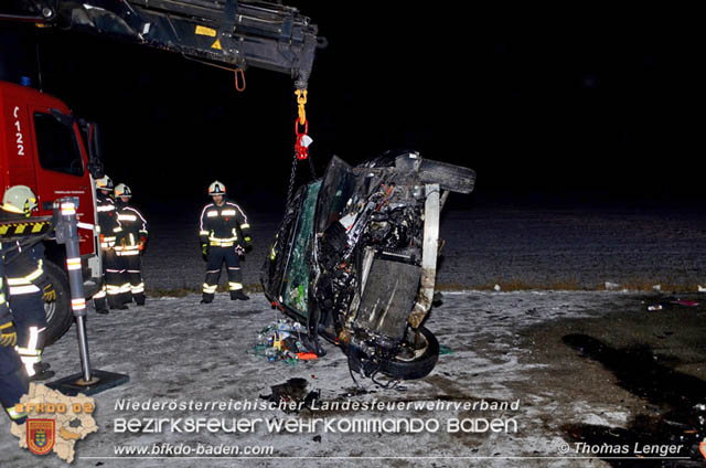 20190103 Schwerer Verkehrsunfall auf der LB60 X L155  Foto: © Thomas Lenger