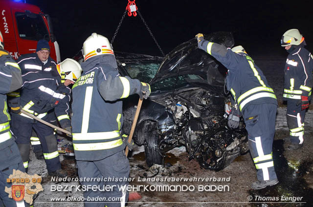 20190103 Schwerer Verkehrsunfall auf der LB60 X L155  Foto: © Thomas Lenger