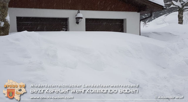 20190112 Katastrophen-Hilfsdiensteinsatz im Bezirk Lilienfeld  Foto: © Alexander Wolf