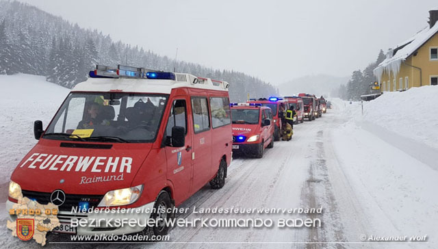 20190112 Katastrophen-Hilfsdiensteinsatz im Bezirk Lilienfeld  Foto: © Alexander Wolf