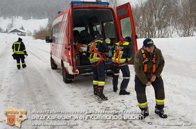 20190112 Katastrophen-Hilfsdiensteinsatz im Bezirk Lilienfeld  Foto: © Alexander Wolf