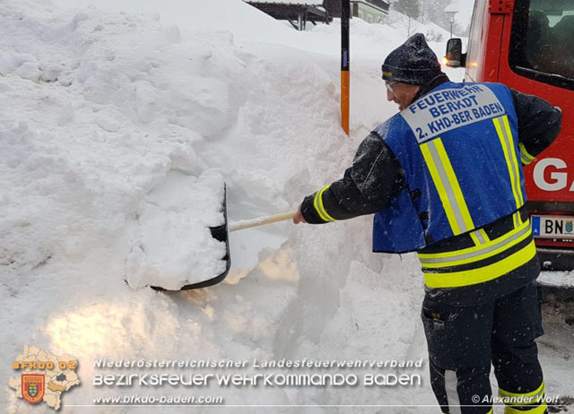 20190112 Katastrophen-Hilfsdiensteinsatz im Bezirk Lilienfeld  Foto: © Alexander Wolf