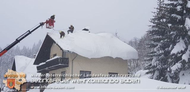 20190112 Katastrophen-Hilfsdiensteinsatz im Bezirk Lilienfeld  Foto: © Alexander Wolf
