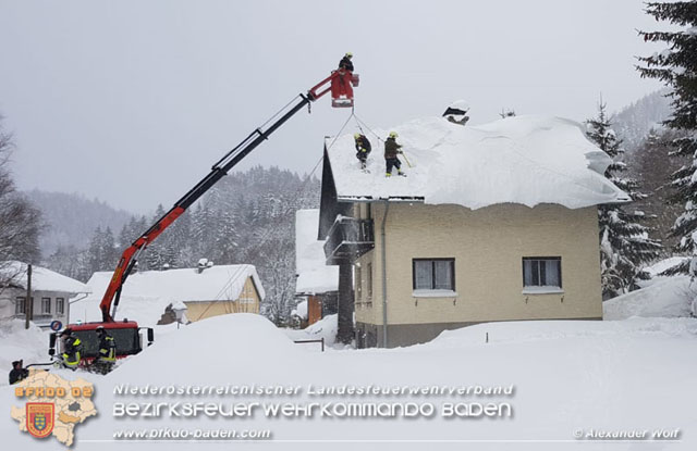 20190112 Katastrophen-Hilfsdiensteinsatz im Bezirk Lilienfeld  Foto: © Alexander Wolf