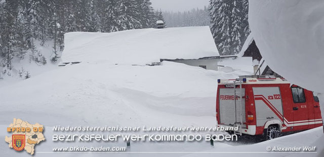 20190112 Katastrophen-Hilfsdiensteinsatz im Bezirk Lilienfeld  Foto: © Alexander Wolf