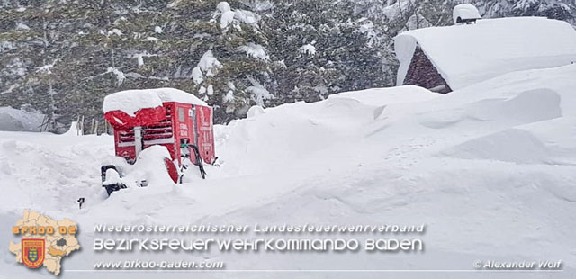 20190112 Katastrophen-Hilfsdiensteinsatz im Bezirk Lilienfeld  Foto: © Alexander Wolf