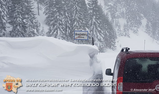 20190112 Katastrophen-Hilfsdiensteinsatz im Bezirk Lilienfeld  Foto: © Alexander Wolf