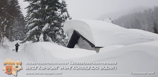 20190112 Katastrophen-Hilfsdiensteinsatz im Bezirk Lilienfeld  Foto: © Alexander Wolf