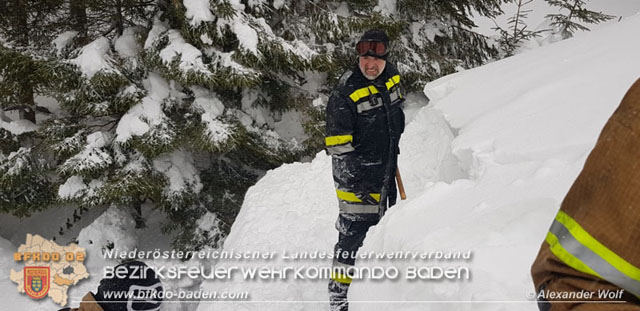 20190112 Katastrophen-Hilfsdiensteinsatz im Bezirk Lilienfeld  Foto: © Alexander Wolf