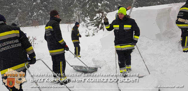 20190112 Katastrophen-Hilfsdiensteinsatz im Bezirk Lilienfeld  Foto: © Alexander Wolf