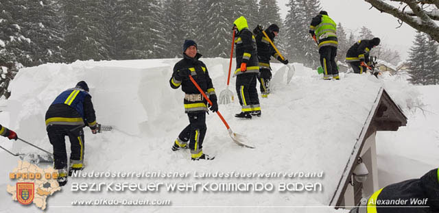 20190112 Katastrophen-Hilfsdiensteinsatz im Bezirk Lilienfeld  Foto: © Alexander Wolf