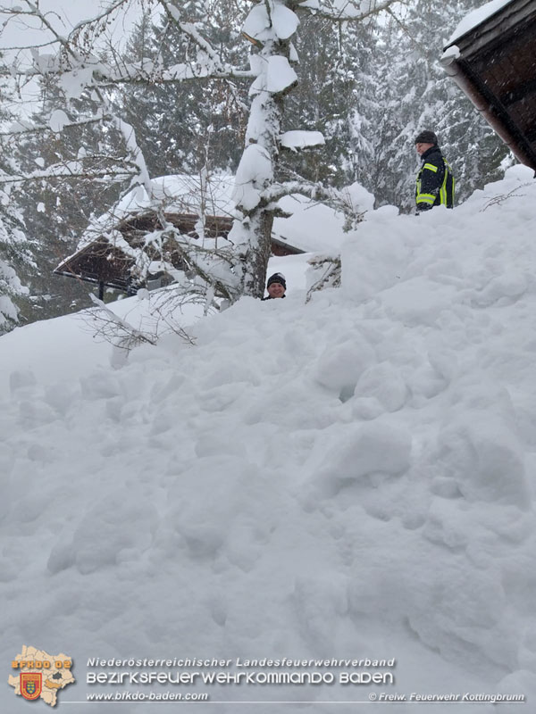 20190112 Katastrophen-Hilfsdiensteinsatz im Bezirk Lilienfeld  Foto: © FF Kottingbrunn