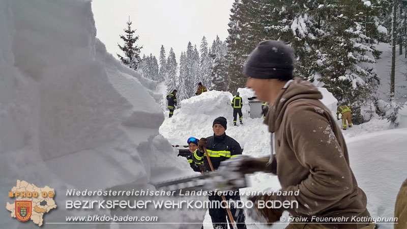 20190112 Katastrophen-Hilfsdiensteinsatz im Bezirk Lilienfeld  Foto: © FF Kottingbrunn
