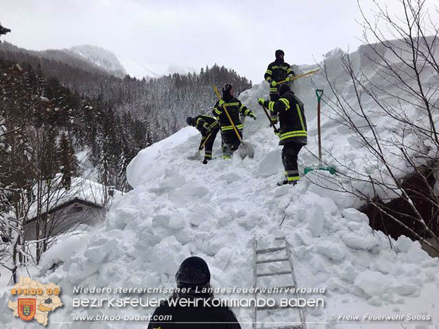 20190112 Katastrophen-Hilfsdiensteinsatz im Bezirk Lilienfeld  Foto: © Hermann Rauch FF Sooß