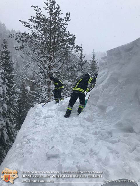 20190112 Katastrophen-Hilfsdiensteinsatz im Bezirk Lilienfeld  Foto: © Hermann Rauch FF Sooß