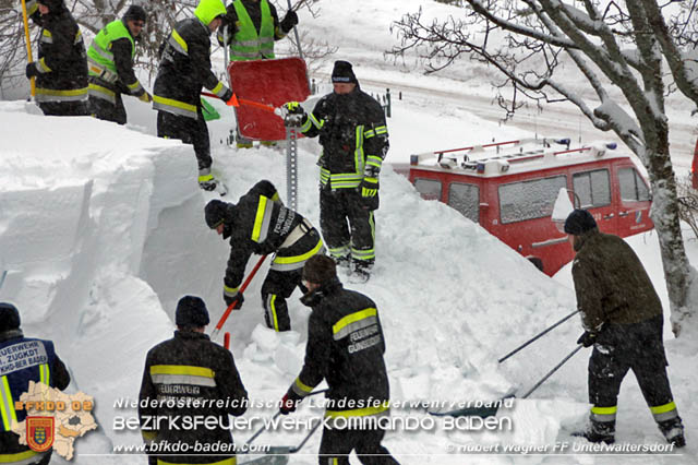 20190112 Katastrophen-Hilfsdiensteinsatz im Bezirk Lilienfeld  Foto: © Hubert Wagner FF Unterwaltersdorf