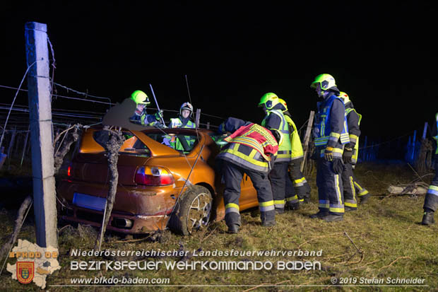 20190118 Verkehrsunfall auf der L151 bei Pfaffstätten  Foto: © Stefan Schneider