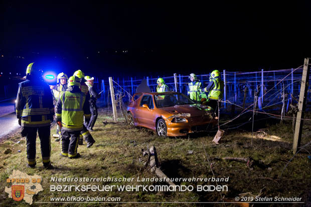 20190118 Verkehrsunfall auf der L151 bei Pfaffstätten  Foto: © Stefan Schneider