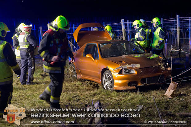 20190118 Verkehrsunfall auf der L151 bei Pfaffstätten  Foto: © Stefan Schneider